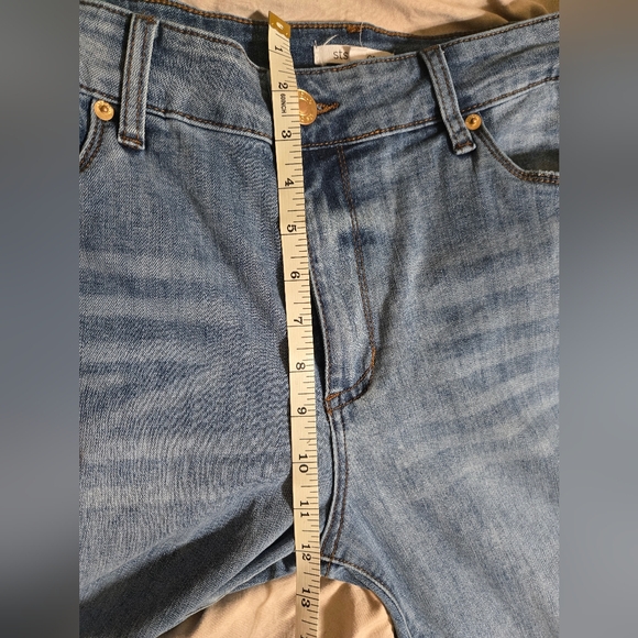 STS Mandy Boot Cut Flare Bottom Blue Women's Denim Petite Jeans - Picture 7 of 10